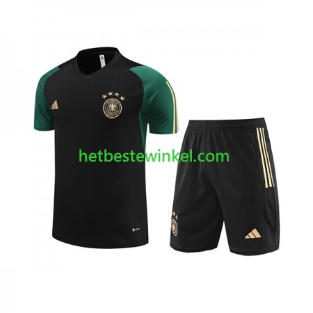 Duitsland Kind Zwart Trainingsshirt 2023-24